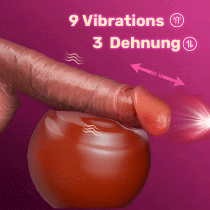 Vibration à 9 fréquences + simulation de pénis télescopique à 3 fréquences, chauffant