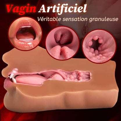 Ivy - Brune Chatte de Poche sexe oral masturbateur réaliste manuel Vaginette Moruioy