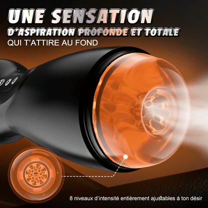 SolaceX - 8 Succion 10 Vibration One Touch Orgasm Digital Vacuum Masturbator