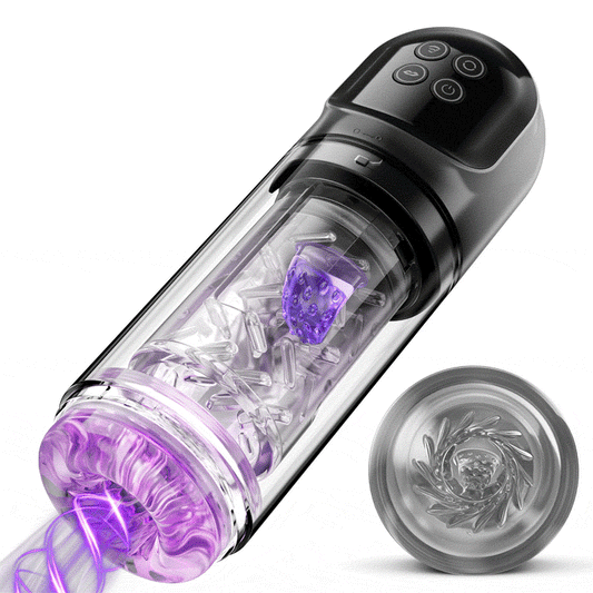 Vortex - 7 Suceur SPA double température Agrandisseur d'os 7 Massage rotatif à 360° Masturbateur