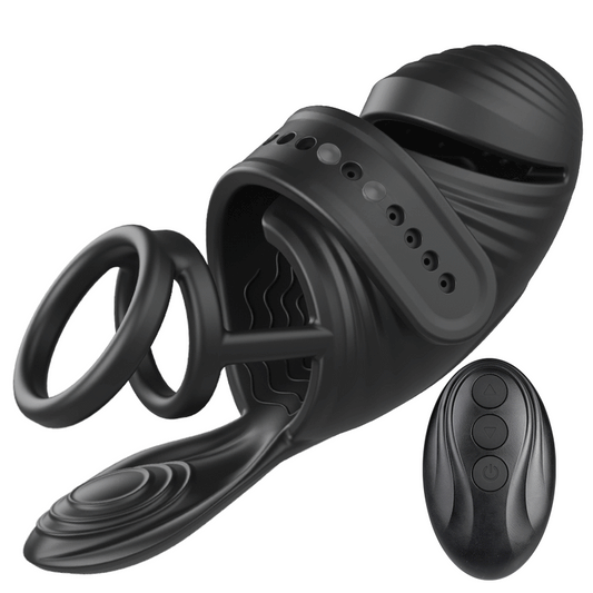 Ayn - Vibrateur pénien avec 7 vibrations pour retarder l'éjaculation