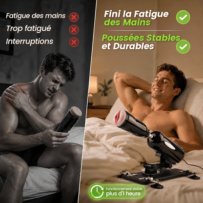 Blaze - Machine de va-et-vient puissante mains libres à double plaisir