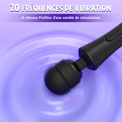 Appareil de Massage AV vibrant haute fréquence à 20 fréquences et 8 vitesses