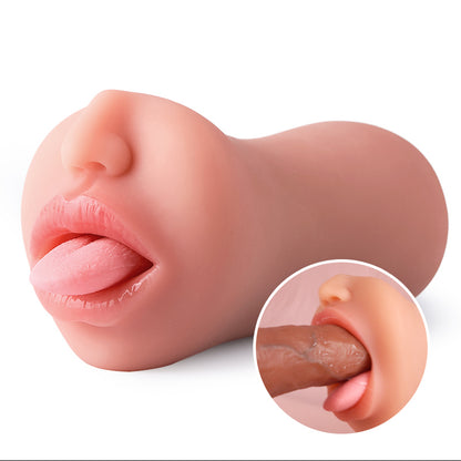 Hanny Temptation - 3 vitesses de vibration 7 fréquences Langue léchant Pocket Pussy Nude Color