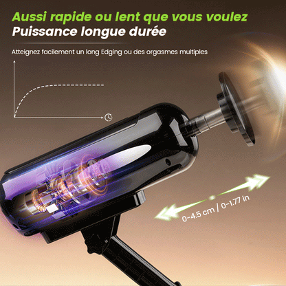 Blaze - Machine de va-et-vient puissante mains libres à double plaisir