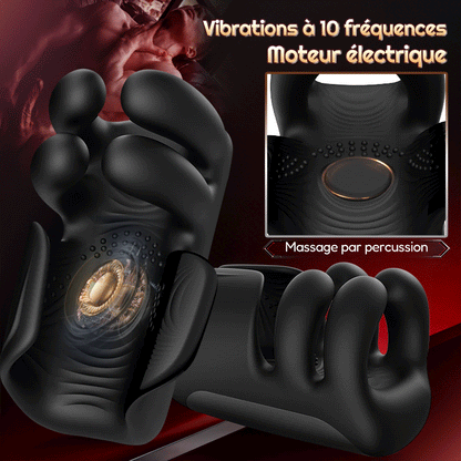 Vibrateur automatique à 10 doigts pour massage et thérapie du pénis
