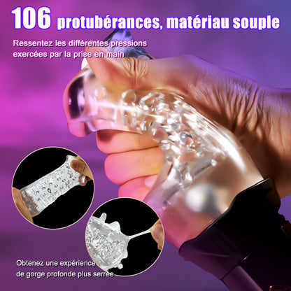 TORNADO - Masturbateur Cup coque souple et transparente