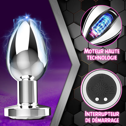 Soren - Vibromasseur anal avec boîtier en métal et 10 modes de vibration pour hommes et femmes