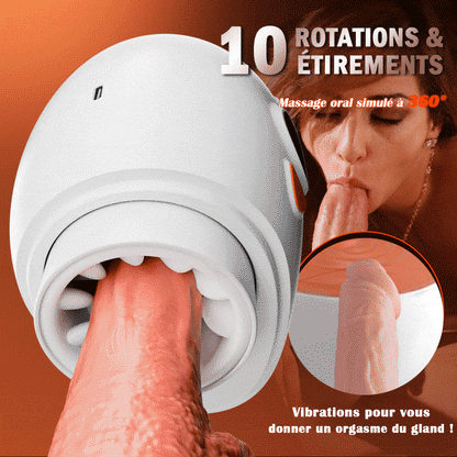 Explorer - Innovative Pleasure Masturbateur électrique à double entrée Massage des testicul