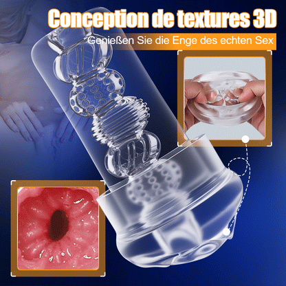 Launcher – Appareil de vibration et de suction avec tube interne transparent pour l’agrandissement et la revitalisation du pénis