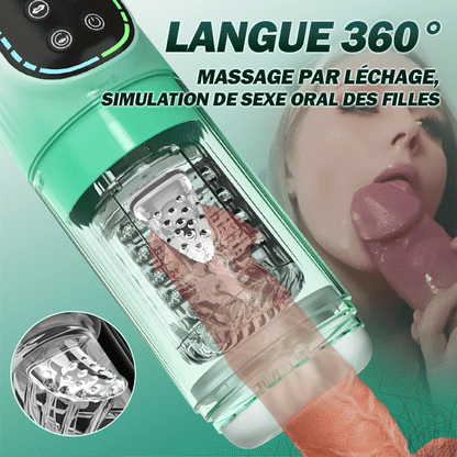 Heaven -  4 EN 1 rotative à succion et vibrante pour hommes Masturbateur Cup