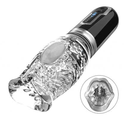 TORNADE 2 EN 1  Masturbateur Cup 5 Rotations +10 Vibrations Acmejoy