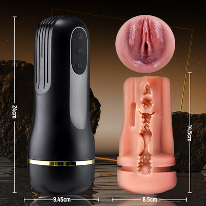 Captain - 5 Succion 10 Vibration Entrée Vaginale Simulée Masturbateur homme