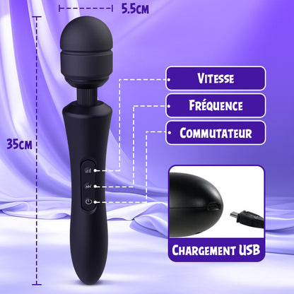 Appareil de Massage AV vibrant haute fréquence à 20 fréquences et 8 vitesses