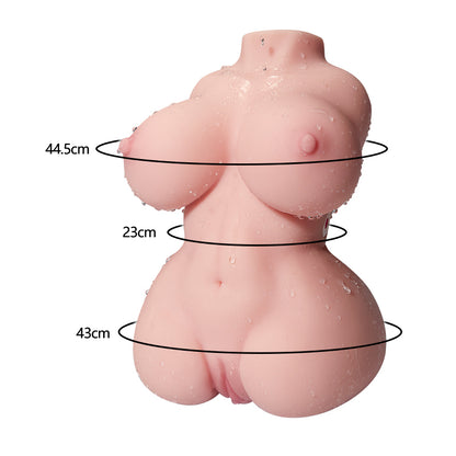 DONNA 3,5KG Poupées sexuelles réalistes 3-en-1 à double moteurs et 10 fréquences