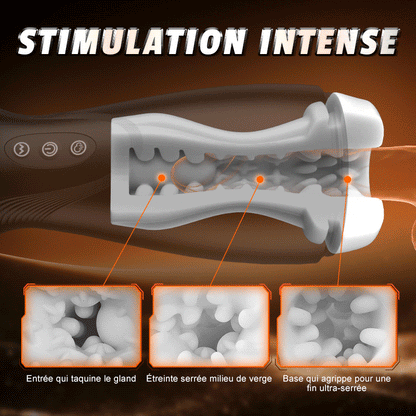 SolaceX - 8 Succion 10 Vibration One Touch Orgasm Digital Vacuum Masturbator