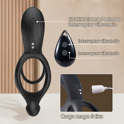 Maxwell 9 Vibrations Anneau Vibrant Couple pour Stimulation du Périnée, du Point C et du Point G