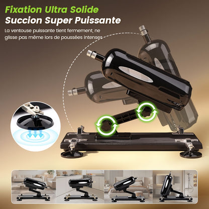 Blaze - Machine de va-et-vient puissante mains libres à double plaisir