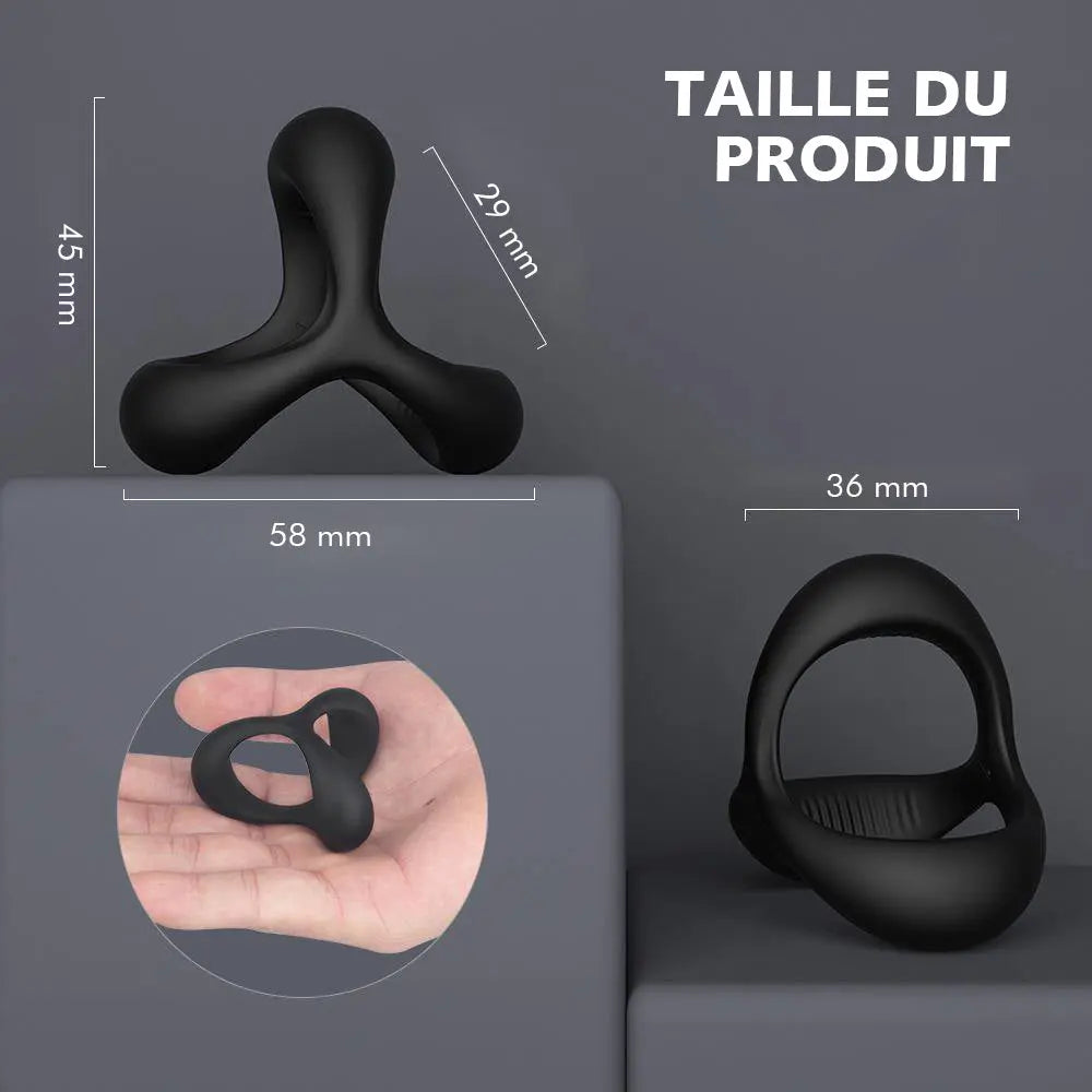 Cockring Anneau de pénis 3 anneaux S-HANDE S-Hande